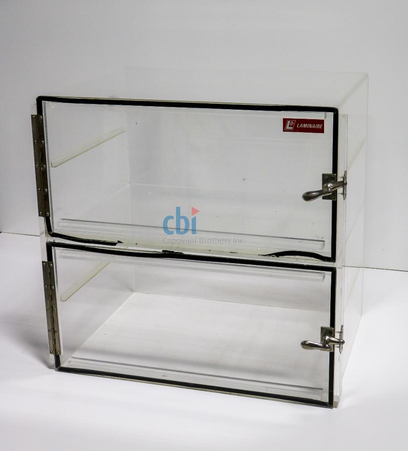 LAMINAIRE TWO COMPARTMENT DESICCATOR BOX