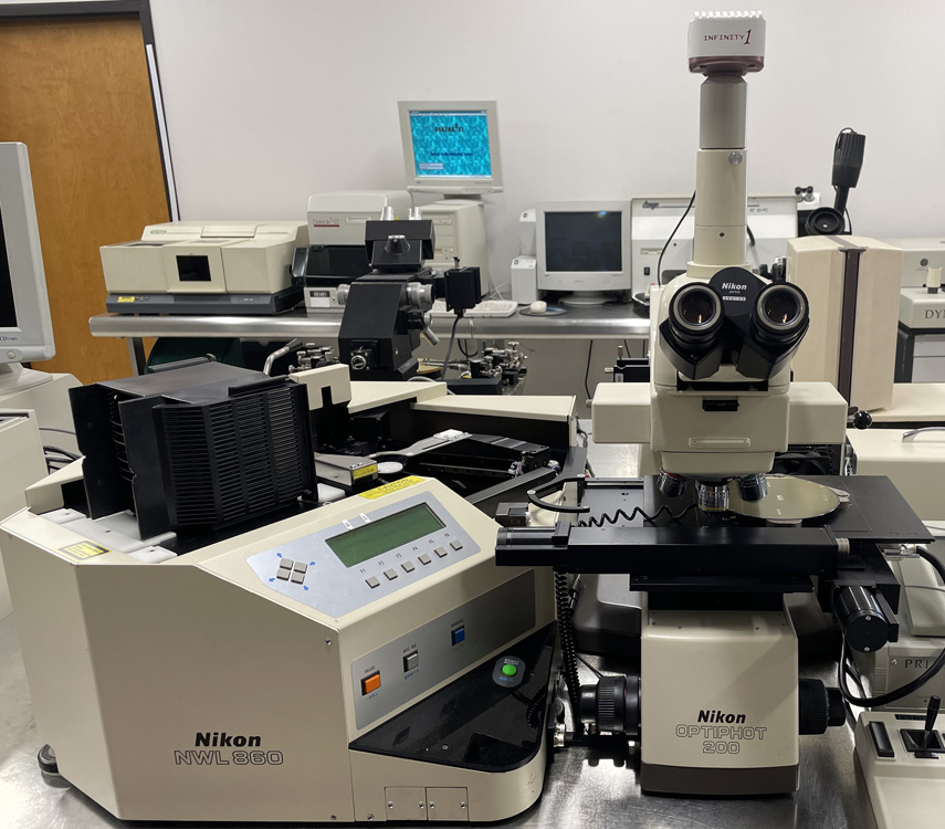 Nikon Optiphot 200 Wafer Inspection Microscope with NWL 860 Wafer Loader